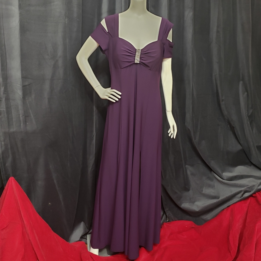 Sexy Plum Evening Gown